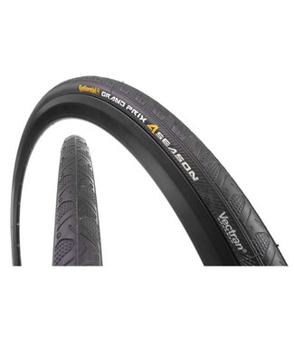 CONTINENTAL Pneu Continental Grand Prix 4-Season Tire - 700 x 25 Clincher, Folding, Black, 330tpi
