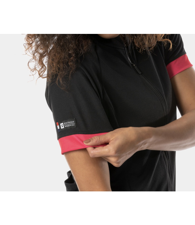 Maillot Bontrager Femme Solstice Noir/Rouge