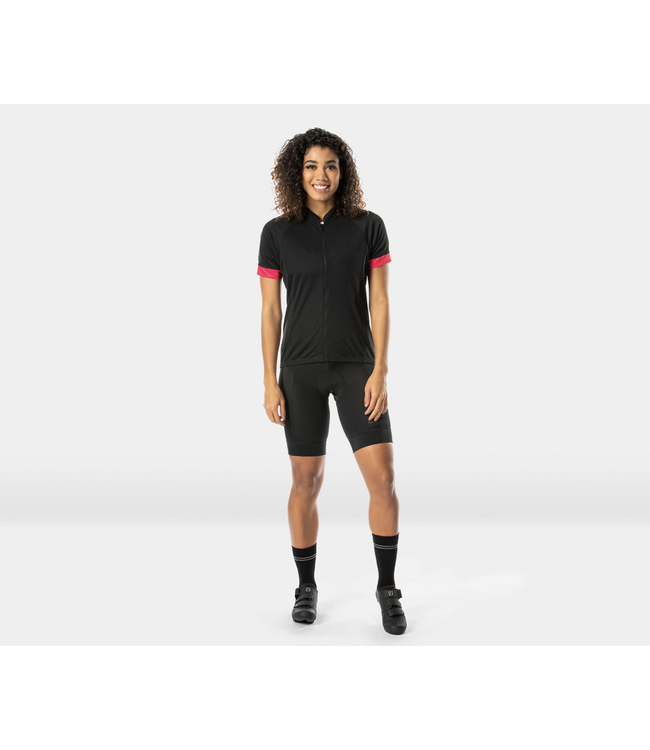 Maillot Bontrager Femme Solstice Noir/Rouge