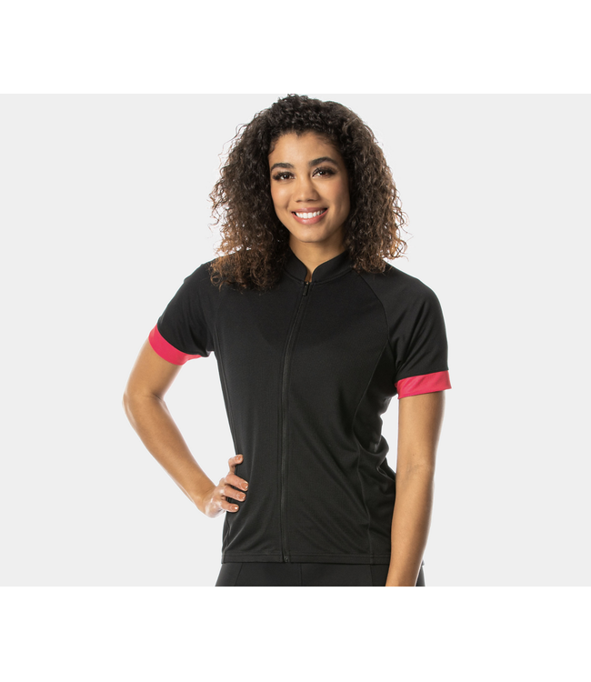 Maillot Bontrager Femme Solstice Noir/Rouge