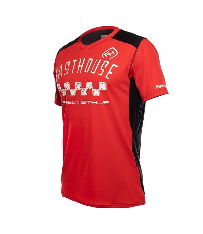 Maillot Fasthouse Alloy Nelson Stripe Rouge