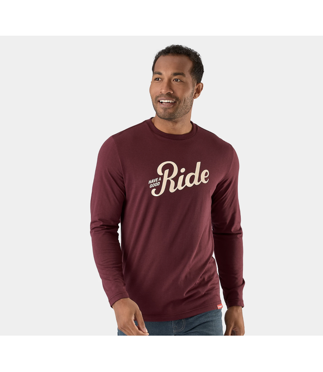 T-Shirt Manches Longues Trek Good Ride Dark Red
