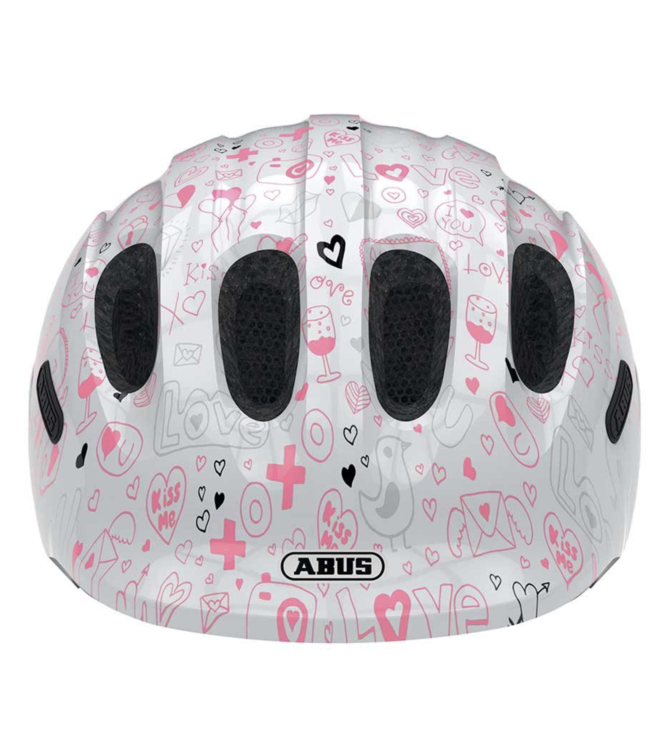 Casque Abus Smiley 2.1 Blanc Amour Lumière Intégré