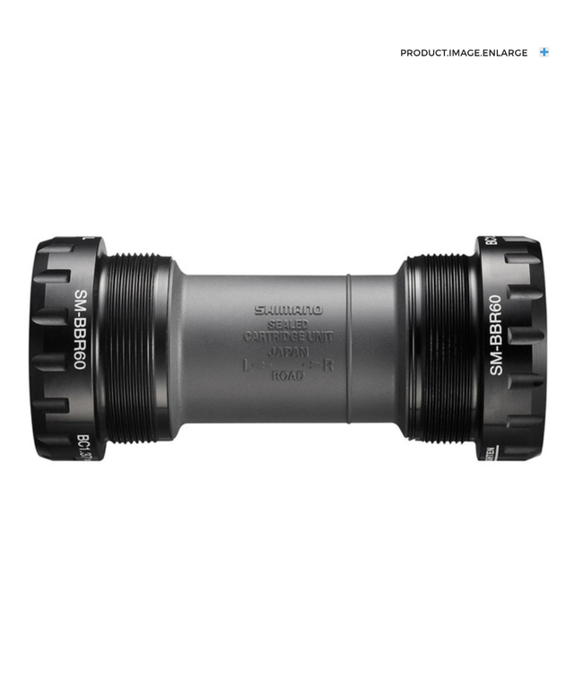Jeu de pédalier Threaded Cups Shimano SM-BBR60 / Hollowtech II / 70mm Axe: 24mm