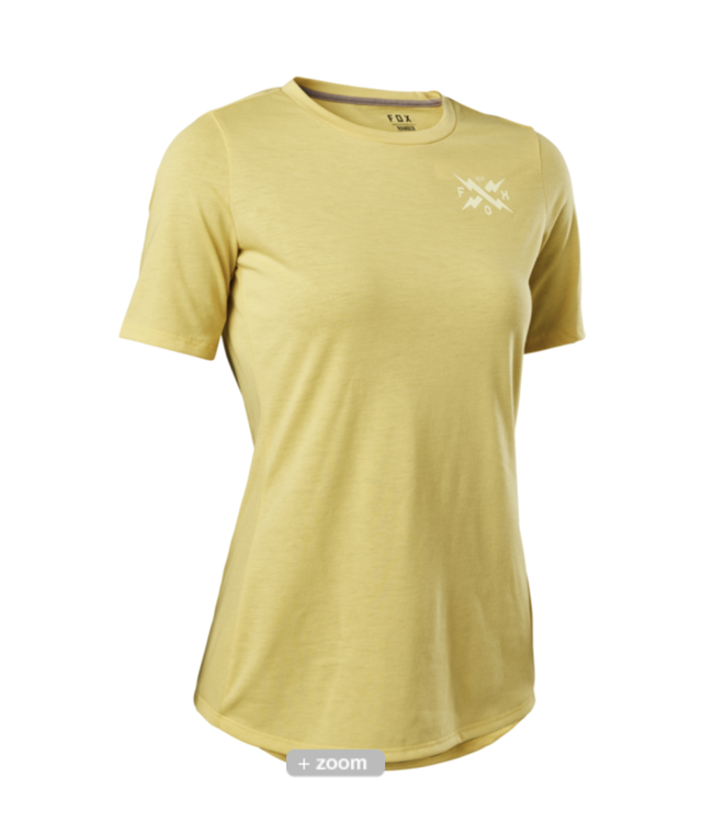 FOX ( HEAD ) Maillot fox Ranger DR Manches Courtes Calibrate Femme Pear Yellow