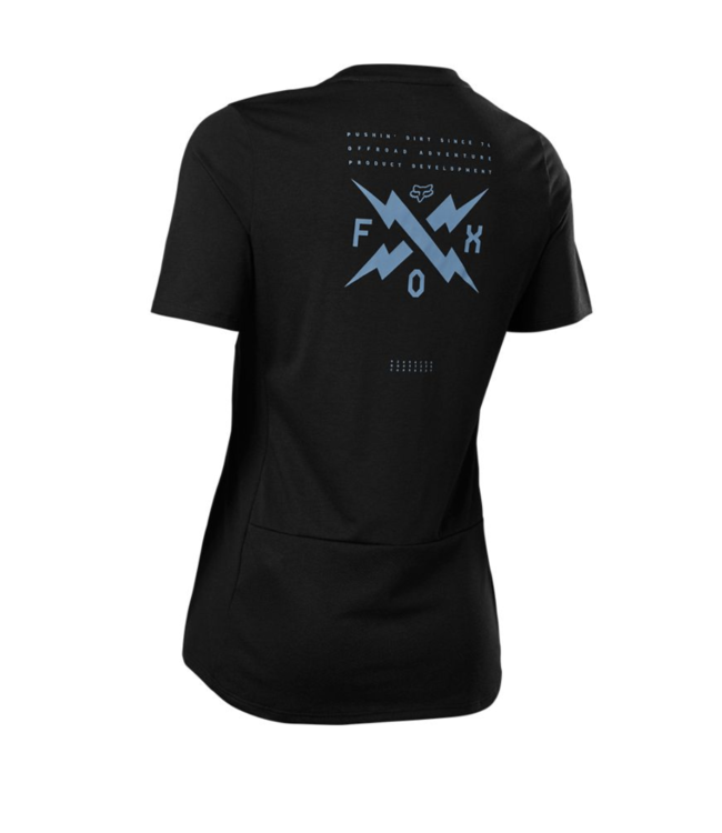 Maillot fox Ranger DR Manches Courtes Calibrated Femme noir