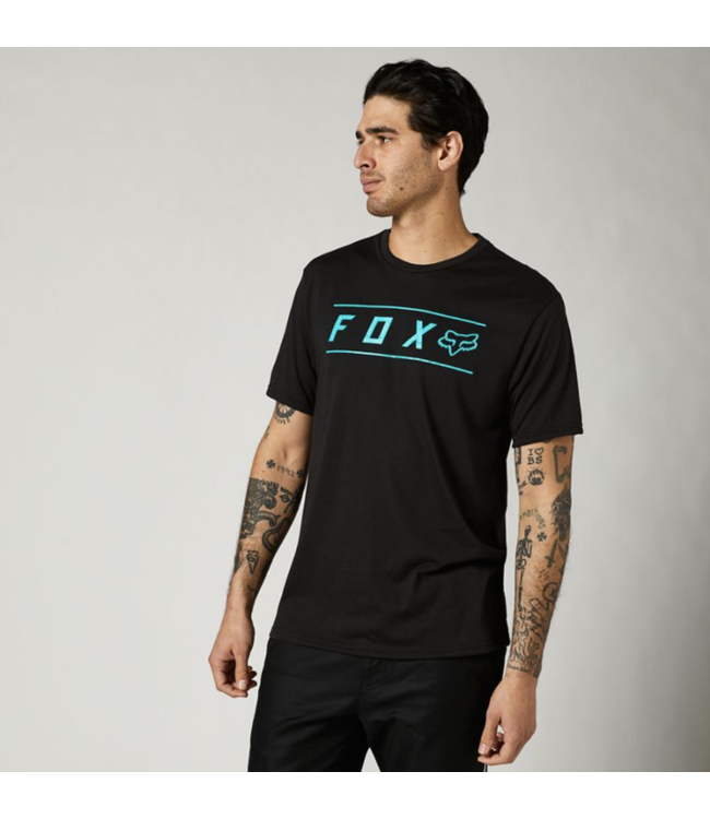 T-Shirt Fox Pinnacle Manches Courtes Tech Noir