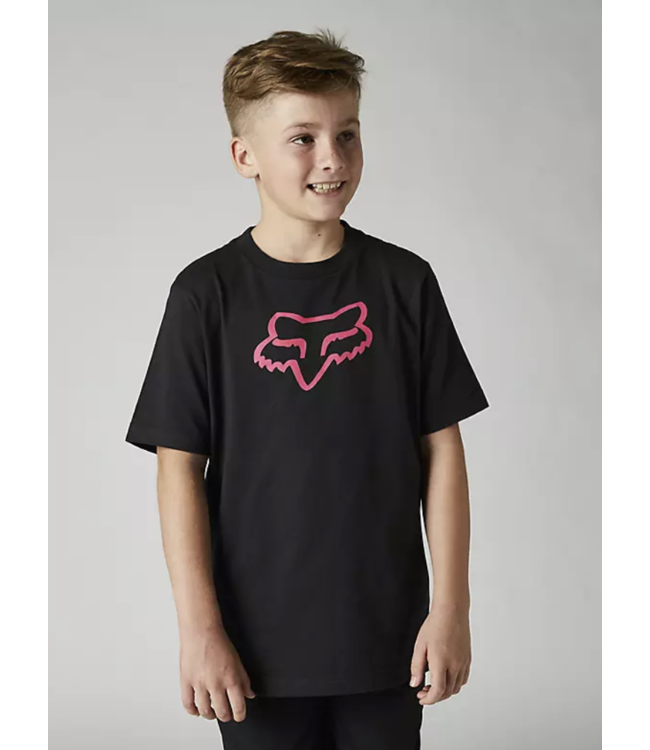 FOX ( HEAD ) T-Shirt Fox Legacy Manches Courtes Black/Pink Junior