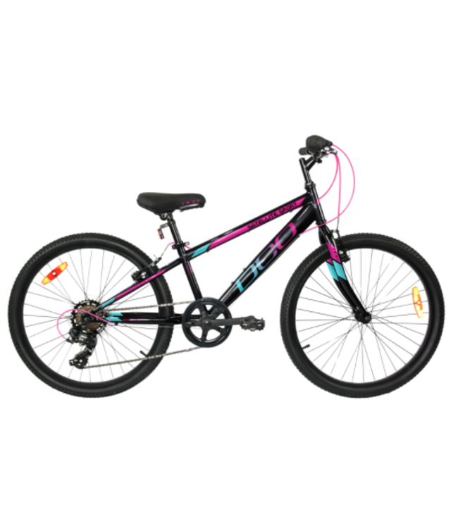 DCO 22 DCO Satellite Sport 24 Pouces 7 Vitesses Noir Rose