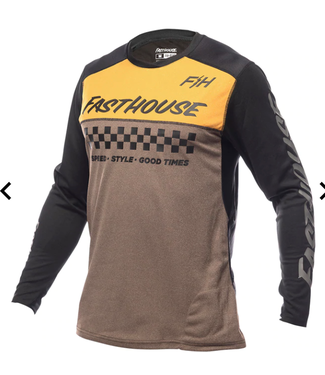 Fasthouse Maillot Fasthouse Alloy Mesa Manches Longues Or/Brun