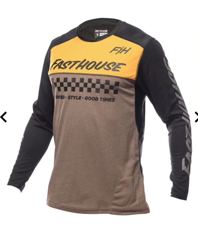 Maillot Fasthouse Alloy Mesa Manches Longues Or/Brun