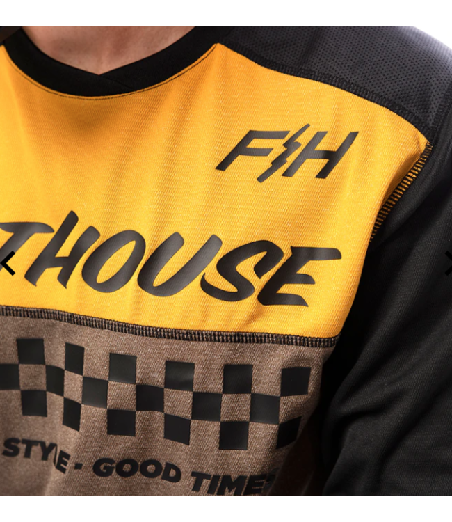 Maillot Fasthouse Alloy Mesa Manches Longues Or/Brun