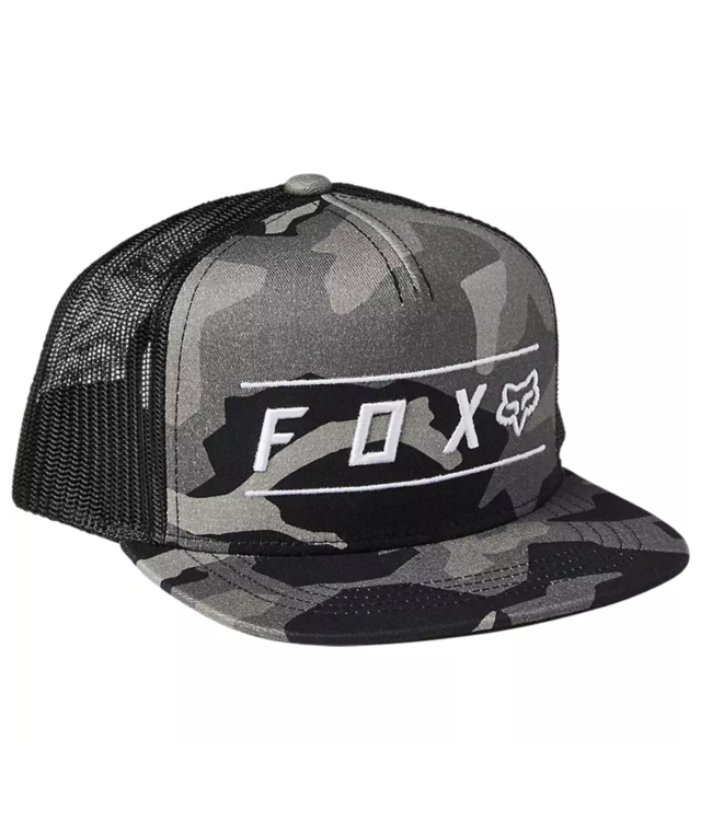 Casquette Fox Pinnacle en Mesh Ajustable Black Camo Junior