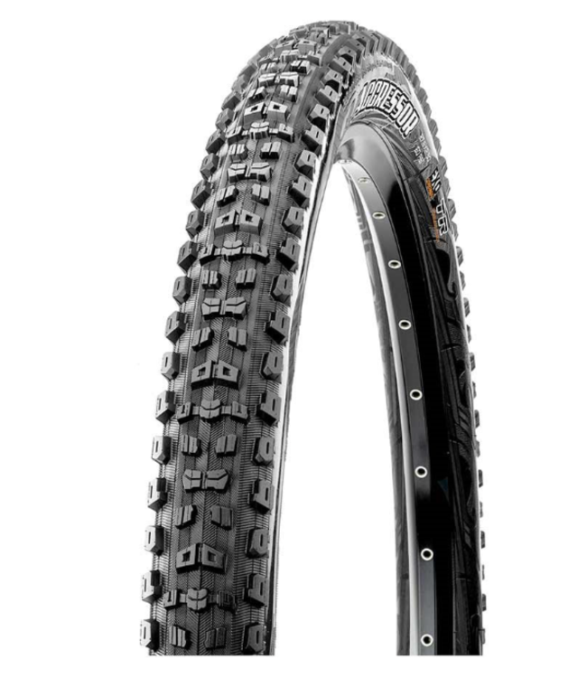 Pneu Maxxis Aggressor 29''x2.50 Pliable Tubeless Ready Dual EXO Wide Trail 60TPI, Noir