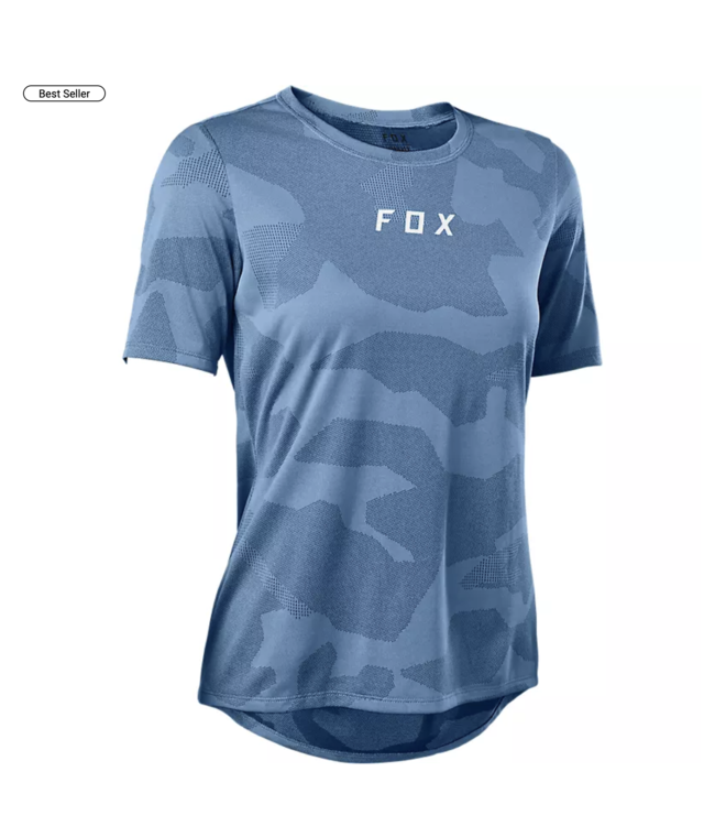 Maillot Fox Ranger Tru Dri Manches Courtes Femme Dusty Blue