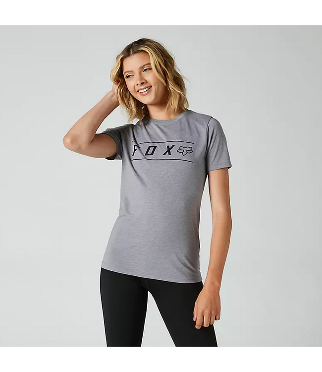 T-Shirt Fox Pinnacle Manches Courtes Tech Femme Graphite