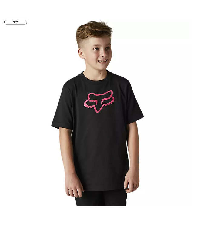 T-Shirt Fox Legacy Manches Courtes Black/Pink Junior