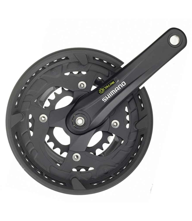 Pedalier Shimano, FC-T4010 9 Vitesses 175mm, 22/32/44T, w/ CG, BCD:64/104, Octalink, 68mm, 50mm, Noir