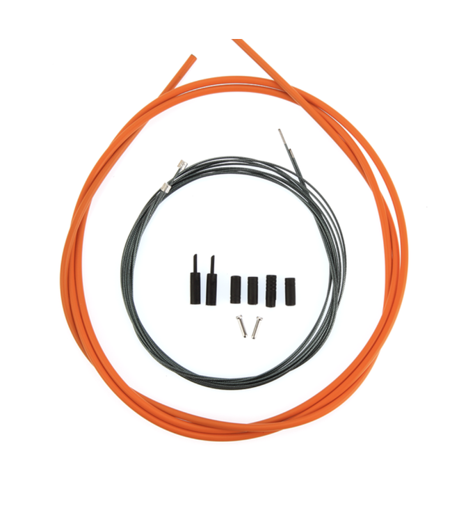 Ensemble cable et gaine Shimano OPTISLIK Orange