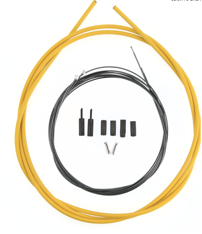 Ensemble cable et gaine Shimano OPTISLIK Jaune