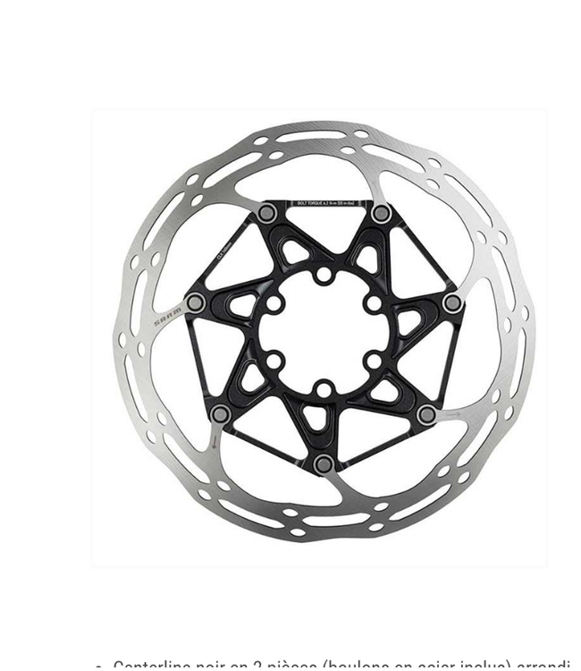 Disque Sram Centerline 2 Pieces 180mm ISO 6 Bolt