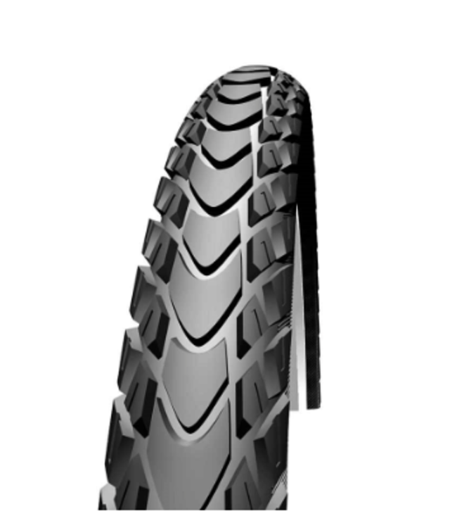 PNEU Schwalbe, Marathon Mondial, 700x35C, Wire, Endurance, Clincher, RaceGuard, 67TPI, 55-85PSI, Black