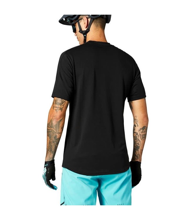 Maillot Fox Ranger Dri-Release Manches Courtes Noir/Fluo