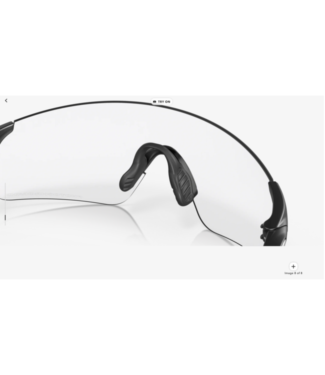 Lunette Oakley EVZero Blades Matte Black Clear 50% Irid Photo