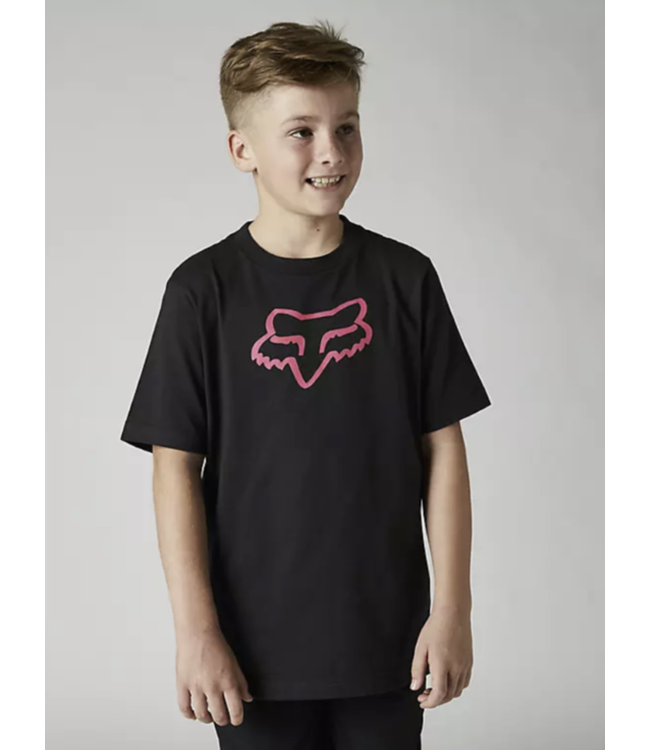 T-Shirt Fox Legacy Manches Courtes Black/Pink Junior