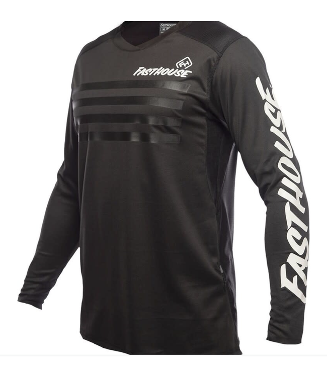 Maillot Fasthouse Alloy Stripe Jersey Noir