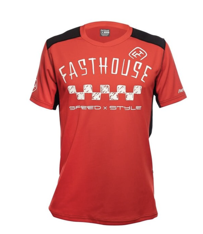 Maillot Fasthouse Alloy Nelson Stripe Rouge