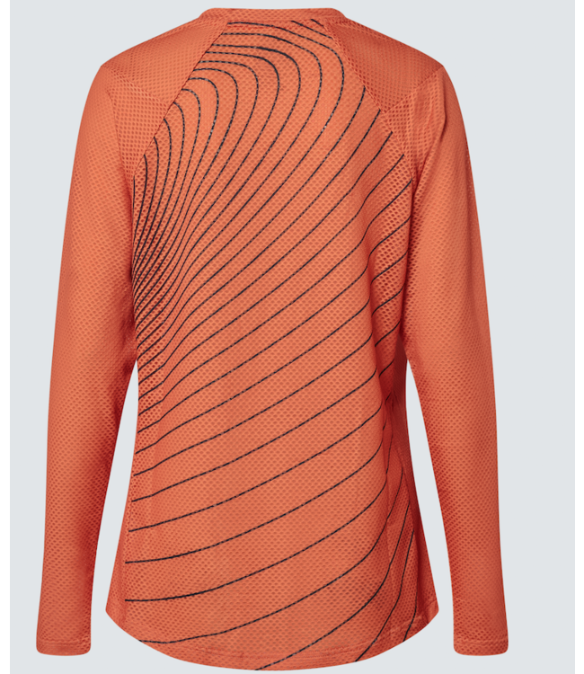 Chandail Oakley Factory Pilot RC Manches Longues Femme Soft Orange