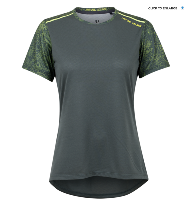 Maillot Pearl Izumi Manches courtes Femme Camp Green Grow