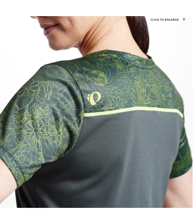 Maillot Pearl Izumi Manches courtes Femme Camp Green Grow