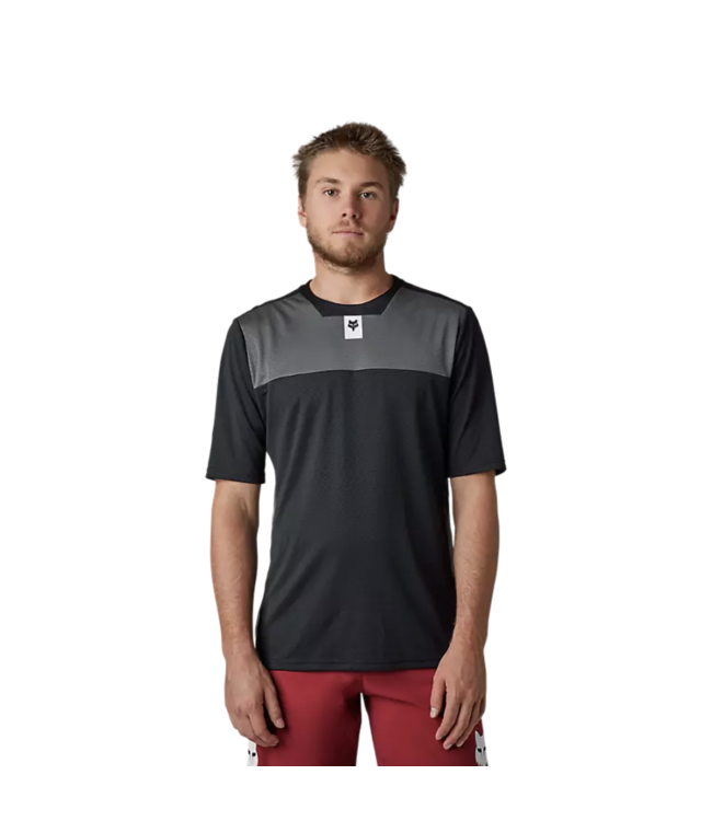 Maillot Fox Defend Manches Courtes Noir
