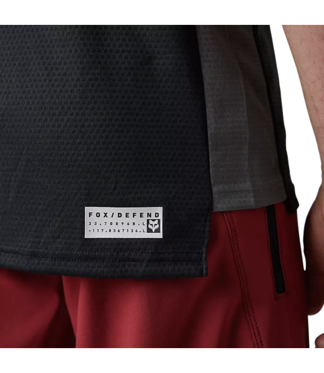 Maillot Fox Defend Manches Courtes Noir