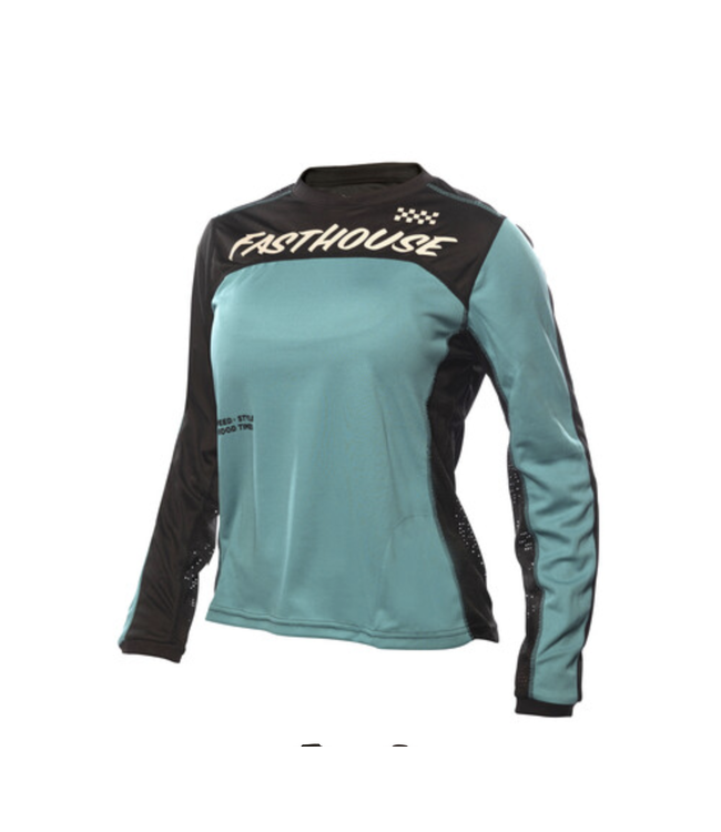 Maillot Fasthouse Mercury Classic Manches Longues Femme Noir/Turquoise