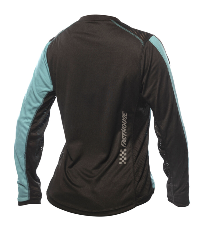 Maillot Fasthouse Mercury Classic Manches Longues Femme Noir/Turquoise