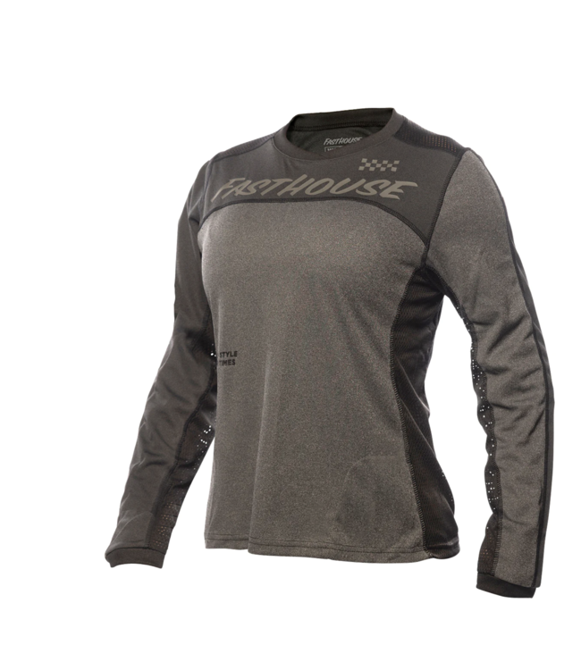 Maillot Fasthouse Mercury Classic Manches Longues Femme Noir/Charcoal
