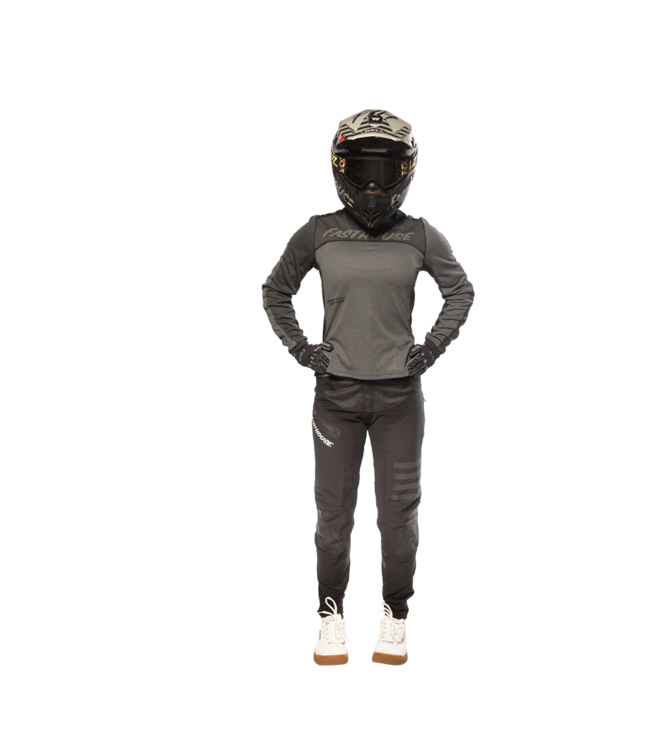 Maillot Fasthouse Mercury Classic Manches Longues Femme Noir/Charcoal