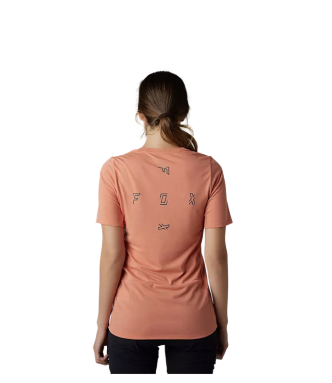 Maillot Fox Ranger Fract Manches Courtes Dri-Release Femme Salmon
