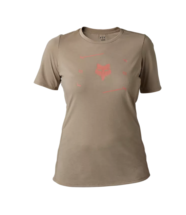 Maillot Fox Ranger Manches Courtes Dri-Release Femme Mocha