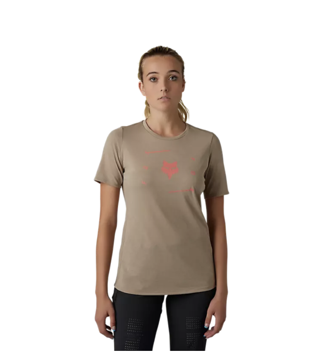 Maillot Fox Ranger Manches Courtes Dri-Release Femme Mocha
