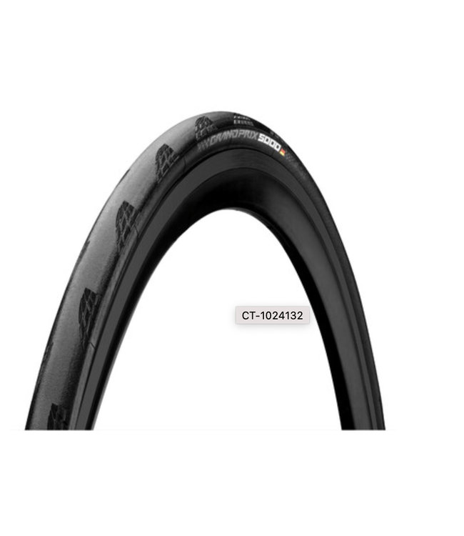 CONTINENTAL Pneu Continental Grand Prix 5000 Folding Black + Black Chili 700 x 32
