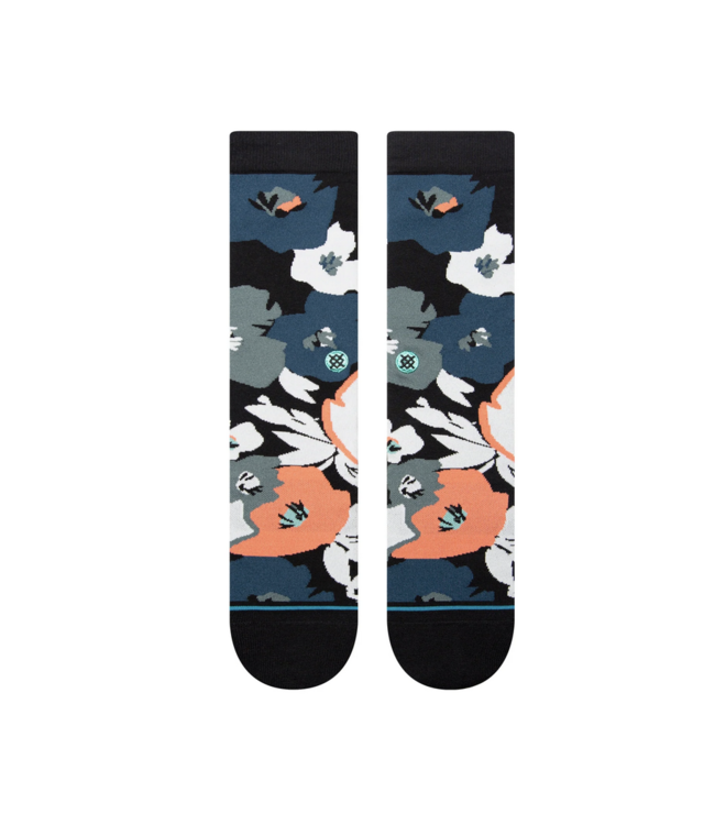 Chaussettes Stance Flower Beds Crew Noir