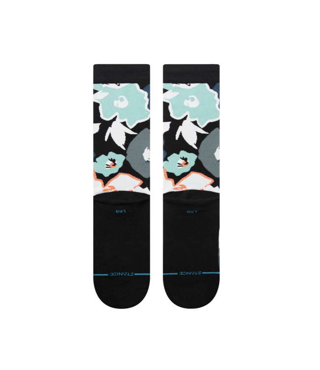 Chaussettes Stance Flower Beds Crew Noir