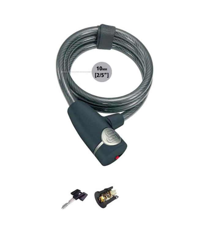 Cadenas OnGuard 5804 10mm avec spirale à clé