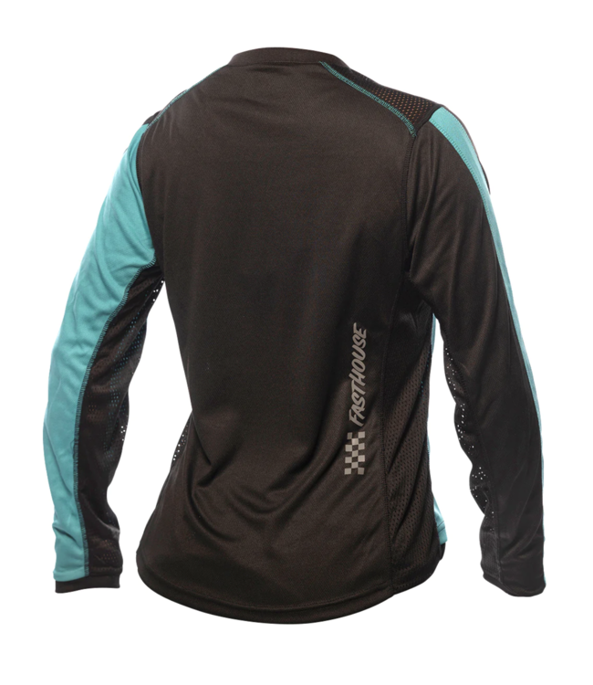 Maillot Fasthouse Mercury Classic Manches Longues Femme Noir/Turquoise