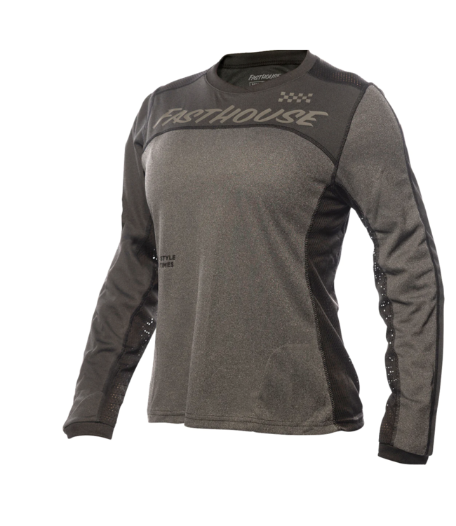 Maillot Fasthouse Mercury Classic Manches Longues Femme Noir/Charcoal