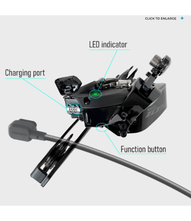 Dérailleur arrière Shimano 105 RD-R7150 Di2 - 12-Speed, For 2x12 Speed, Direct Mount, Black